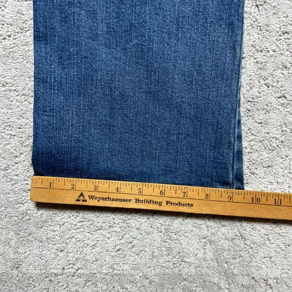 American Eagle Jeans Womens 12 Long Slim Boot Blue Denim Stretch Low Rise Y2k - Picture 16 of 16